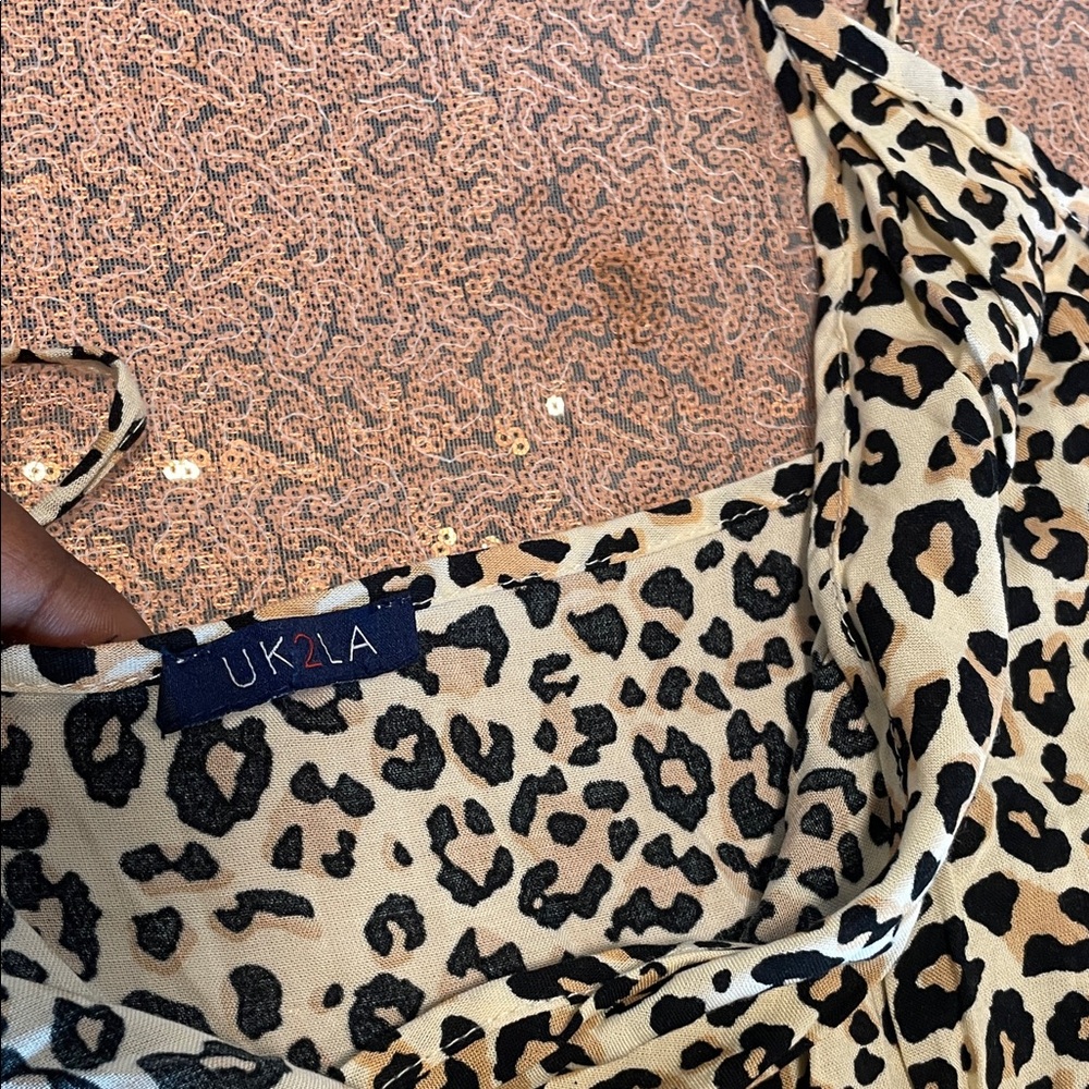 UK2LA Leopard Print Jumpsuit - Picture 3 of 5